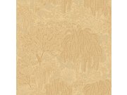 Decoprint - Okrovo-zlatá vliesová tapeta na zeď, stromy, listy, AL26262, Allure, Decoprint Okrovo-zlatá vliesová tapeta na zeď, stromy, listy, AL26262, Allure, Decoprint