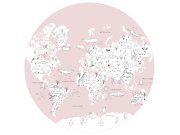 Decoprint - Předklížená dětská vliesová tapeta na zeď, Mapa Světa, PLC062, Platinum Shapes, Decoprint Předklížená dětská vliesová tapeta na zeď, Mapa Světa, PLC062, Platinum Shapes, Decoprint