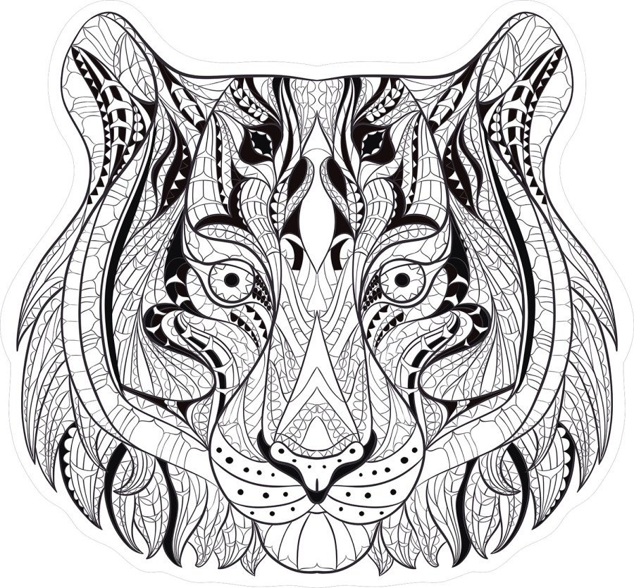 Předklížená vliesová tapeta na zeď, dekorace Tygr, PLC054, Platinum Shapes, Decoprint