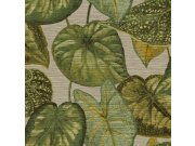 Strukturovaná vliesová tapeta, zelené listy TA25052 Tahiti, Decoprint Decoprint