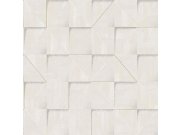 Siva geometrická vliesová tapeta na zeď, 3D imitace obkladu, RE25170, Reflect, Decoprint Decoprint