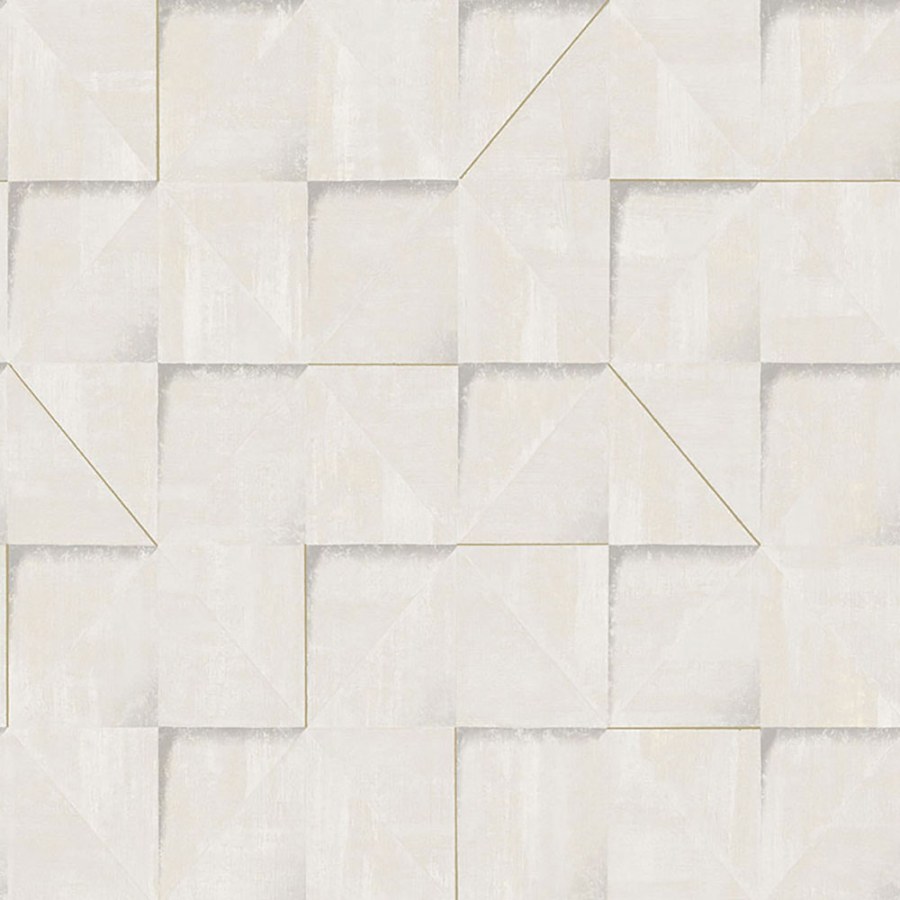 Siva geometrická vliesová tapeta na zeď, 3D imitace obkladu, RE25170, Reflect, Decoprint