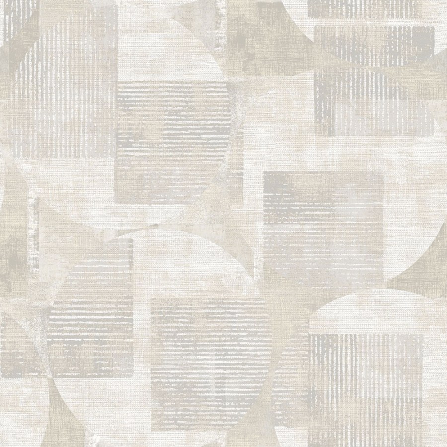 Šedo-Bež geometrická vliesová tapeta na zeď, RE25160, Reflect, Decoprint