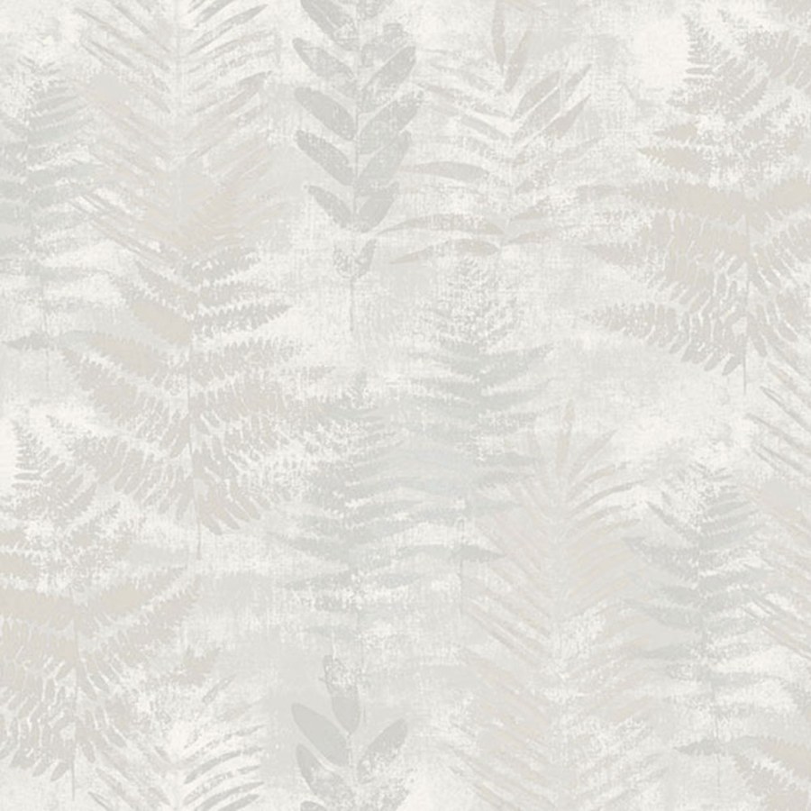 Šedo-Bež vliesová tapeta s listy, RE25150, Reflect, Decoprint