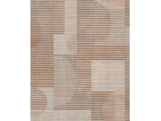 Šedo-hnědá geometrická vliesová tapeta na zeď, AL26282, Allure, Decoprint Tapety Yara - Decoprint