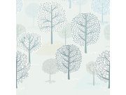 Dětská obrazová vliesová tapeta 399117, Forest Trees, 279 x 280 cm, Mini Me, Eijffinger