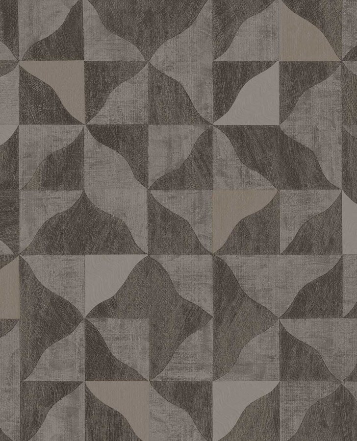 Geometrická vliesová tapeta na zeď, hnědo-Siva, 340324, Sensory Eijffinger Geometrická vliesová tapeta na zeď, hnědo-Siva, 340324, Sensory Eijffinger