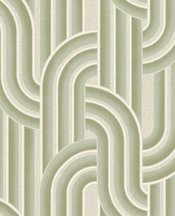 Geometrická vliesová tapeta na zeď, zeleno-Bež, retro, 340561, Groovy, Eijffinger Geometrická vliesová tapeta na zeď, zeleno-Bež, retro, 340561, Groovy, Eijffinger