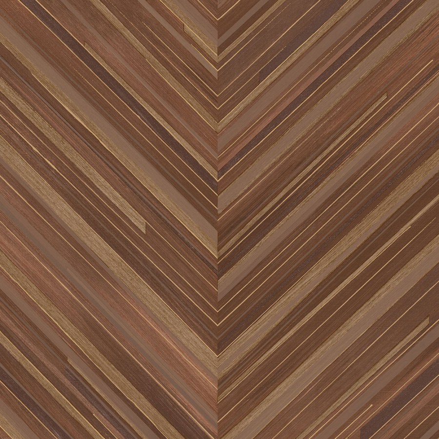 Smeđa geometrická vliesová tapeta na zeď, rybí kost, 340163, Gilded, Eijffinger Smeđa geometrická vliesová tapeta na zeď, rybí kost, 340163, Gilded, Eijffinger