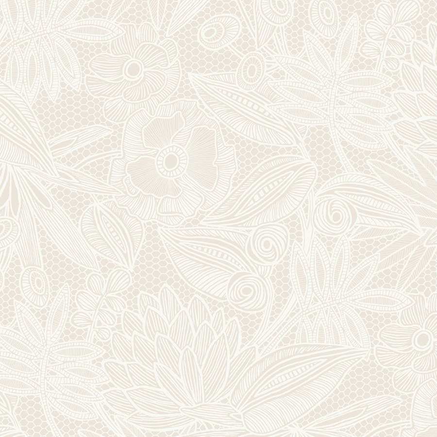 Krem vliesová květinová tapeta na zeď, 340110, Gilded, Eijffinger