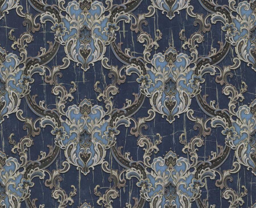 Luksuzne modro-zlatá vliesová tapeta, zámecké ornamenty, 86065, Valentin Yudashkin 5, Emiliana Parati Luksuzne modro-zlatá vliesová tapeta, zámecké ornamenty, 86065, Valentin Yudashkin 5, Emiliana Parati