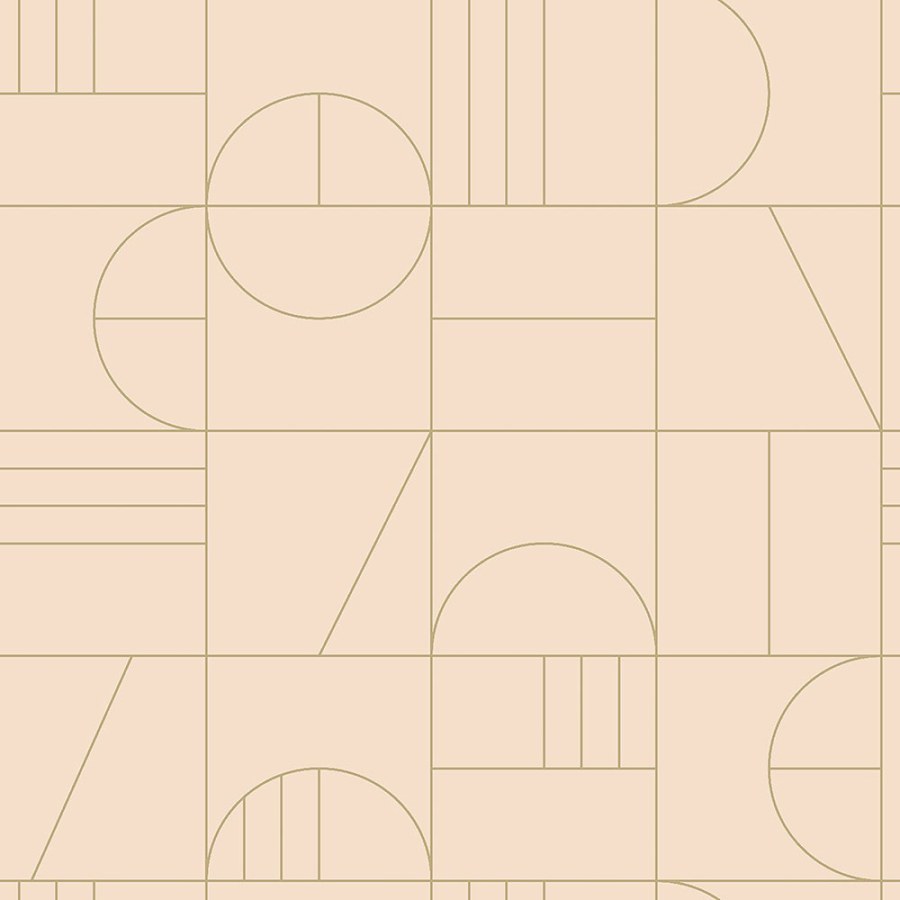 Bež vliesová tapeta na zeď, geometrický vzor 139206, Art Deco, Est Bež vliesová tapeta na zeď, geometrický vzor 139206, Art Deco, Est