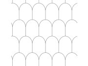 Bijela vliesová tapeta, geometrický obloukový vzor 139140, Black & White, Esta