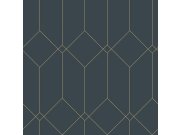 - Tmavě Plava geometrická vliesová tapeta, Zlatni linie 139225, Art Deco, Esta Tmavě Plava geometrická vliesová tapeta, Zlatni linie 139225, Art Deco, Esta