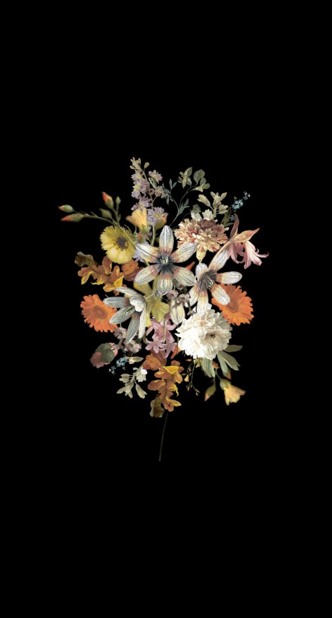 Flisová květinová fototapeta na zeď, 159215, Vintage Flowers, Esta Home