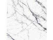 Flisová obrazová tapeta, Černobílý mramor 158942, 300x300cm, Black & White, Esta