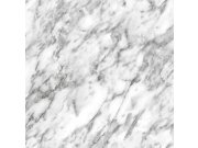 Flisová tapeta na zeď, černobílý mramor 139119, Black & White, Esta