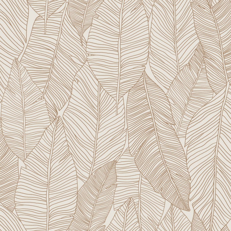 Flisová tapeta na zeď, listy, Bež, 139352, Bloom, Esta Home Flisová tapeta na zeď, listy, Bež, 139352, Bloom, Esta Home