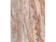 Tapety Yara Grandeco - Luxusní vliesová tapeta na zeď, růžová, hnědá, imitace mramoru, A81701, Structured Walls, Grandeco Luxusní vliesová tapeta na zeď, růžová, hnědá, imitace mramoru, A81701, Structured Walls, Grandeco
