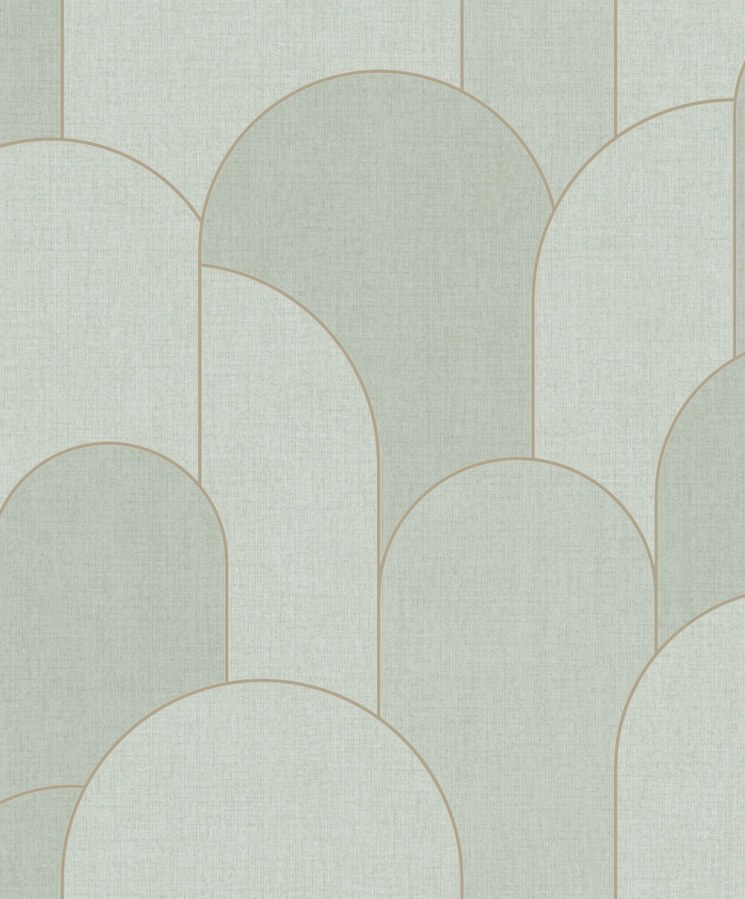 Geometrická vliesová tapeta na zeď, zelená, bronzová, M99704, Concept, Ugépa