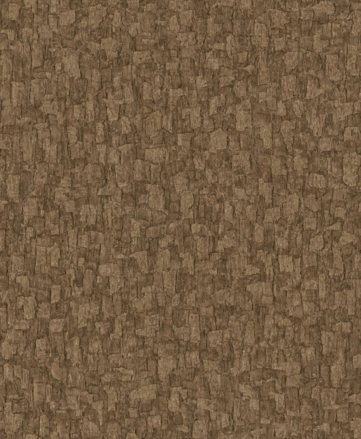 Vliesová tapeta na zeď, tmavě hnědá, imitace kůry stromů, SF1009, Surfaces, Grandeco