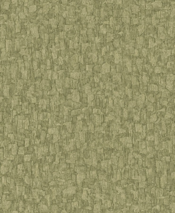 Vliesová tapeta na zeď, mechová zelená, imitace kůry stromů, SF1005, Surfaces, Grandeco - Grandeco