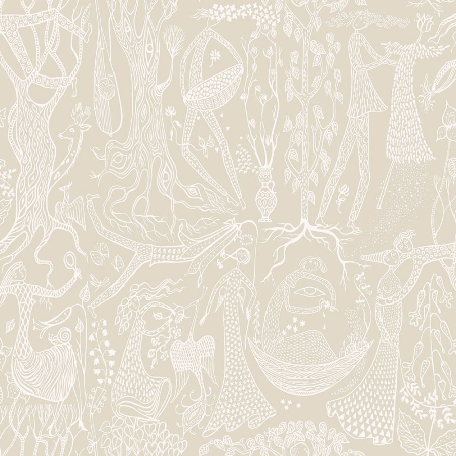 Tapety Yara - Borastapeter - Vliesová tapeta na zeď, béžová, stromy, květiny, 1763, Scandinavian Designers, Borastapeter Vliesová tapeta na zeď, béžová, stromy, květiny, 1763, Scandinavian Designers, Borastapeter - Borastapeter