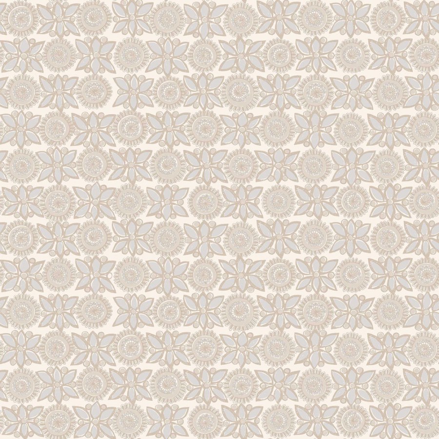 Květinová vliesová tapeta na zeď, béžová, hnědá, 1384, Scandinavian Designers, Borastapeter - Borastapeter