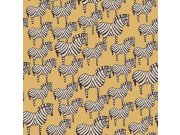 Žlutá vliesová tapeta na zeď, zebry, 1378, Scandinavian Designers, Borastapeter Tapety Yara - Borastapeter