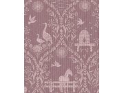 Tapety Yara Eijffinger - Vínová vliesová tapeta na zeď, zvířata, květiny, 363133, Tiny Treasures, Eijffinger Vínová vliesová tapeta na zeď, zvířata, květiny, 363133, Tiny Treasures, Eijffinger