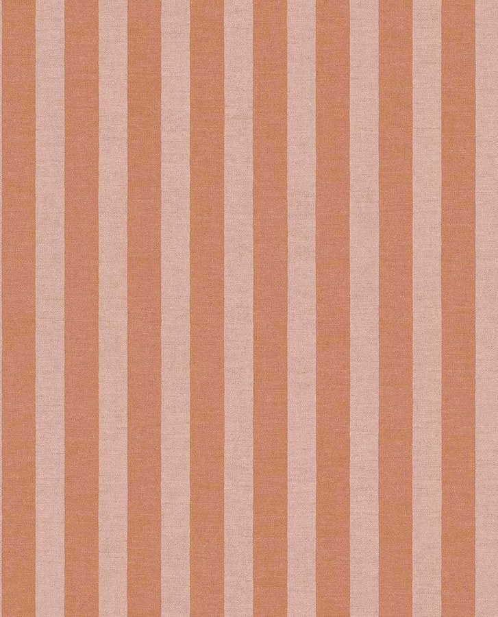 Vliesová tapeta na zeď, oranžová, růžová, imitace pruhované látky, 363158, Tiny Treasures, Eijffinger - Eijffinger