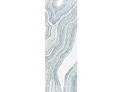 Abstraktní vliesová obrazová tapeta na zeď, zelená, modrá, Pruhy, DGERO1041-260, Erosion, Masureel
