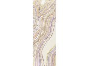 Tapety Yara Masureel - Abstraktní vliesová obrazová tapeta na zeď, fialová, žlutá, Pruhy, DGERO1031-300, Erosion, Masureel Abstraktní vliesová obrazová tapeta na zeď, fialová, žlutá, Pruhy, DGERO1031-300, Erosion, Masureel