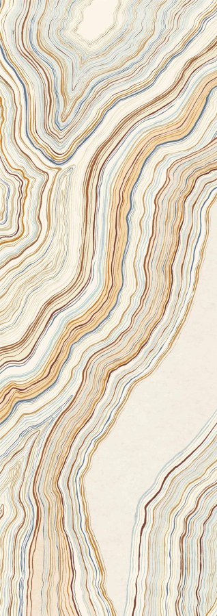 Tapety Yara - Masureel - Abstraktní vliesová obrazová tapeta na zeď, krémová, modrá, Pruhy, DGERO1011-300, Erosion, Masureel Abstraktní vliesová obrazová tapeta na zeď, krémová, modrá, Pruhy, DGERO1011-300, Erosion, Masureel - Masureel