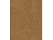 Vliesová tapeta na zeď, oranžovo-hnědá, vlnky, 363275, Calm Crafted, Eijffinger Tapety Yara - Eijffinger
