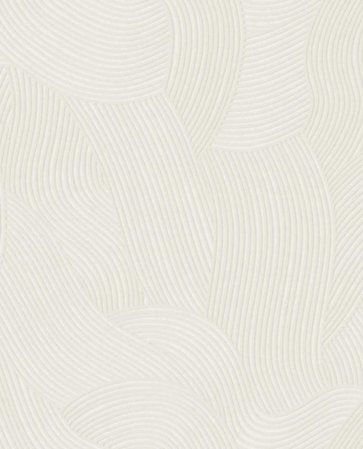 Tapety Yara - Eijffinger - Vliesová tapeta na zeď, bílo-krémová, vlnky, 363271, Calm Crafted, Eijffinger Vliesová tapeta na zeď, bílo-krémová, vlnky, 363271, Calm Crafted, Eijffinger - Eijffinger
