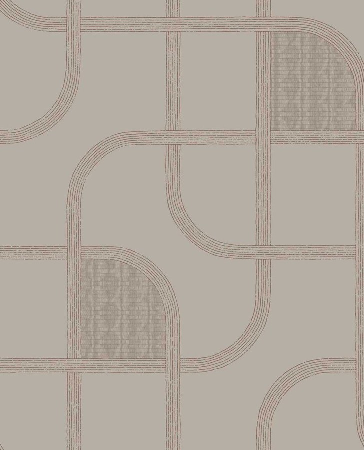 Tapety Yara - Eijffinger - Geometrická vliesová tapeta na zeď, růžová, pruhy, 363261, Calm Crafted, Eijffinger Geometrická vliesová tapeta na zeď, růžová, pruhy, 363261, Calm Crafted, Eijffinger - Eijffinger