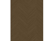 Tapety Yara Eijffinger - Geometrická vliesová tapeta na zeď, tmavě hnědá, imitace rohože, 363241, Calm Crafted, Eijffinger Geometrická vliesová tapeta na zeď, tmavě hnědá, imitace rohože, 363241, Calm Crafted, Eijffinger