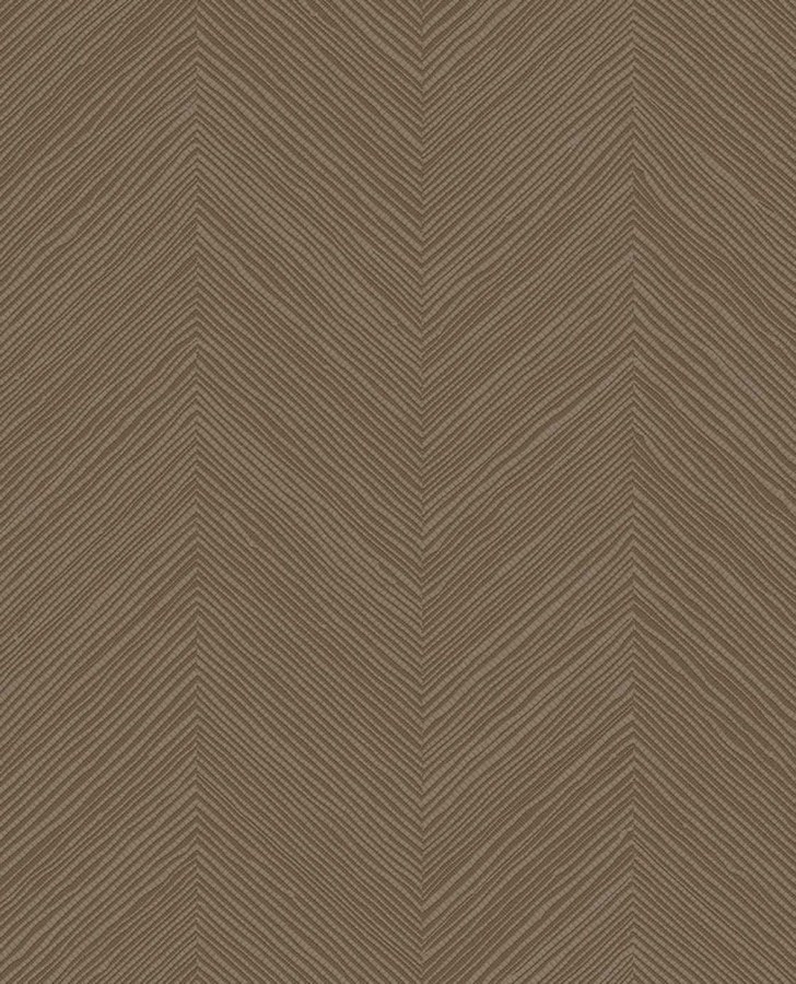 Geometrická vliesová tapeta na zeď, šedo-hnědá, imitace rohože, 363240, Calm Crafted, Eijffinger - Eijffinger