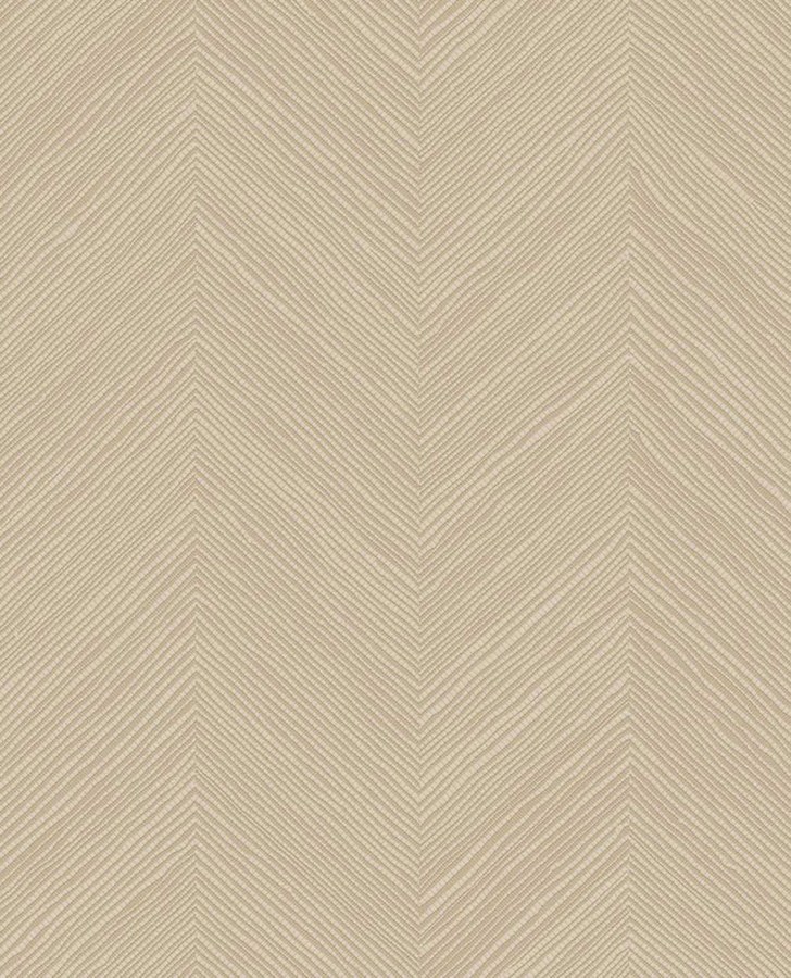Geometrická vliesová tapeta na zeď, béžová, imitace rohože, 363234, Calm Crafted, Eijffinger - Eijffinger