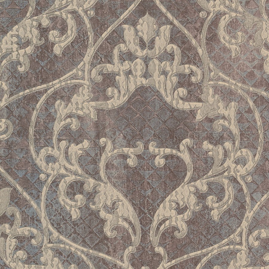 Hnědá vliesová zámecká tapeta, Ornamenty, 28504, Kaleido, Limonta - Limonta