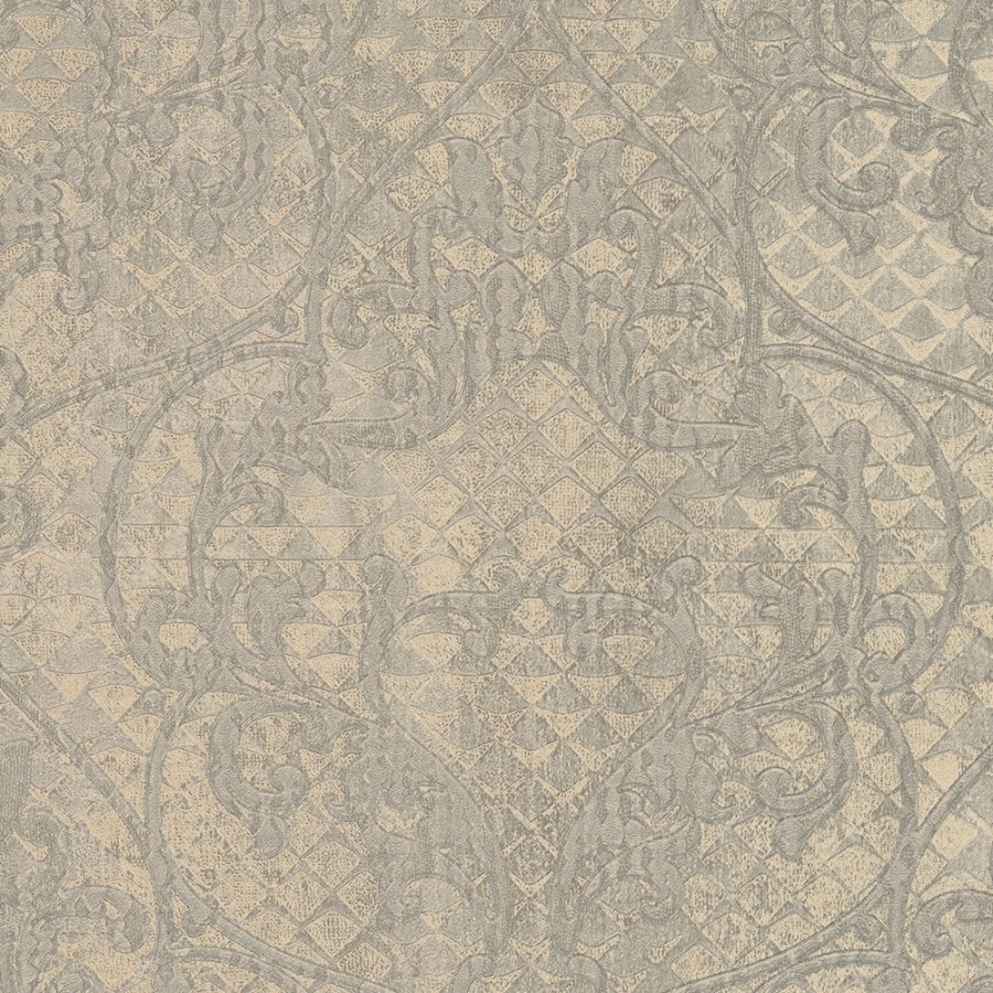 Tapety Yara - Limonta - Hnědá vliesová zámecká tapeta, Ornamenty, 28516, Kaleido, Limonta Hnědá vliesová zámecká tapeta, Ornamenty, 28516, Kaleido, Limonta - Limonta