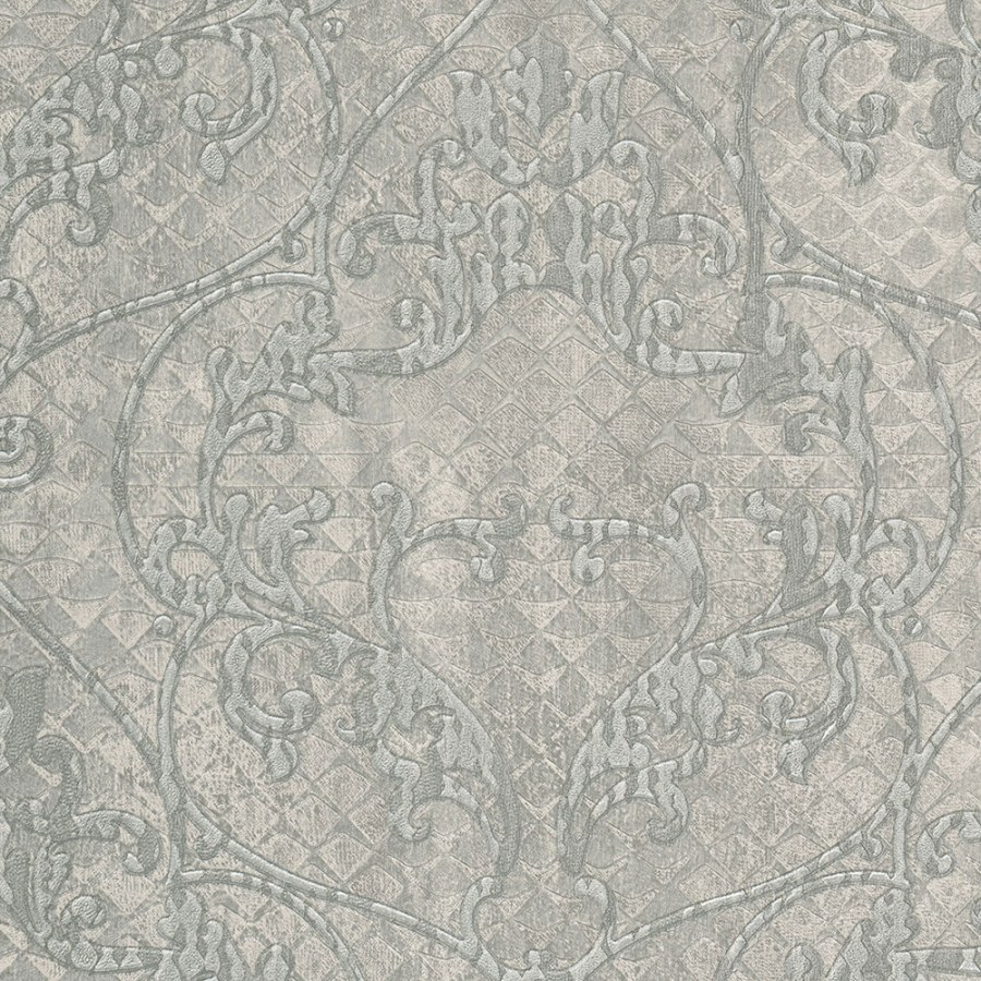 Šedá vliesová zámecká tapeta, Ornamenty, 28517, Kaleido, Limonta - Limonta