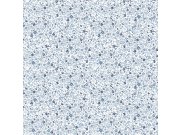 Modro-bílá květinová vliesová tapeta na zeď, MG56668, Mika, ICH Wallcoverings Tapety Yara - ICH Wallcoverings