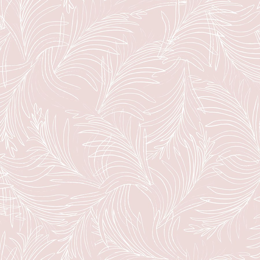 Růžová vliesová tapeta na zeď, palmové listy 6507-4, Batabasta, Mika, ICH Wallcoverings