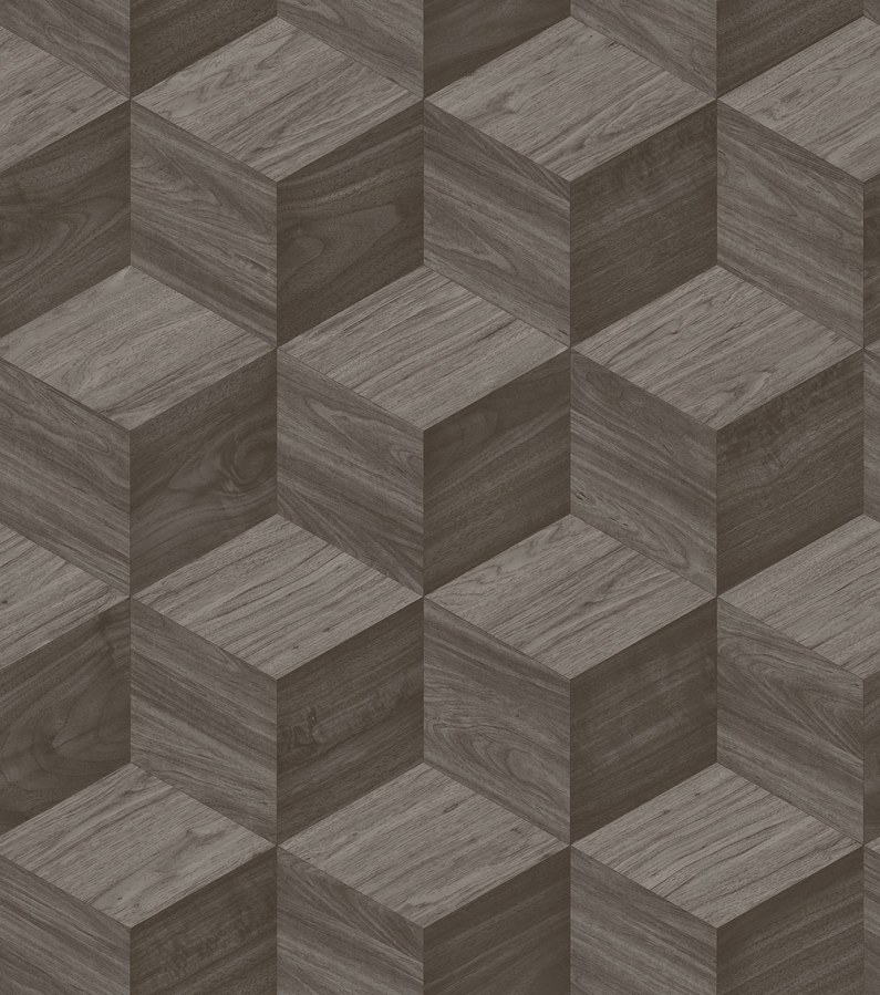3D vliesová tapeta na zeď, tmavě šedá, imitace dřeva, RE521093, Renaissance, Design Id - Design ID