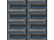 Tmavě modrá 3D vliesová tapeta na zeď, RE521076, Renaissance, Design Id