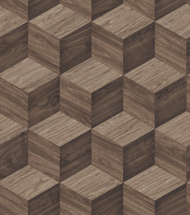 3D vliesová tapeta na zeď, hnědá, imitace dřeva, RE521094, Renaissance, Design Id - Design ID