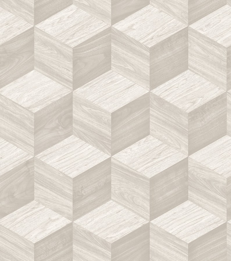 3D vliesová tapeta na zeď, světle béžovo-šedá, imitace dřeva, RE521091, Renaissance, Design Id - Design ID