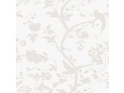 Tapeta s květinami a ptáčky, bílo-krémová, 113391, Laura Ashley Signature  ROZBALENO Tapety Yara - Laura Ashley